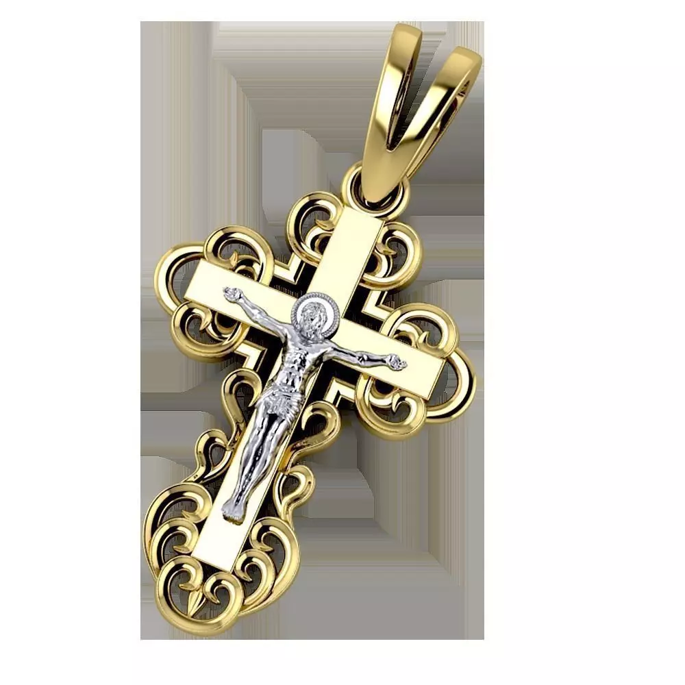Pendant c 1 cross 3D print model_0