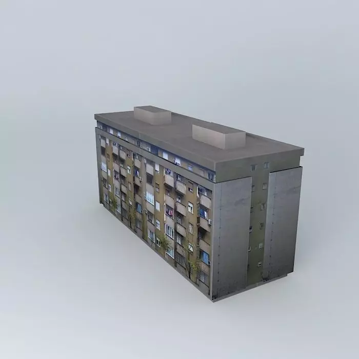 Residential Building In Mostar Free 3D model_0