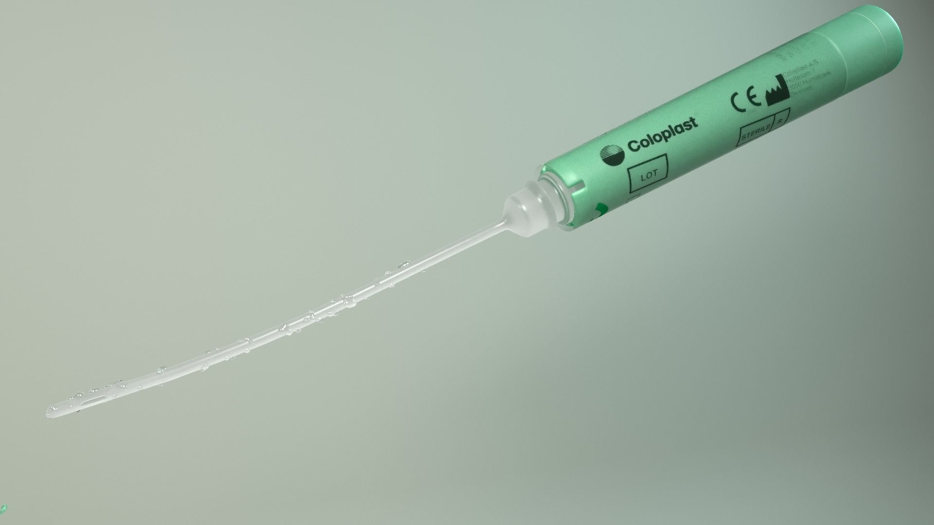 Urinary catheter 3D model_1