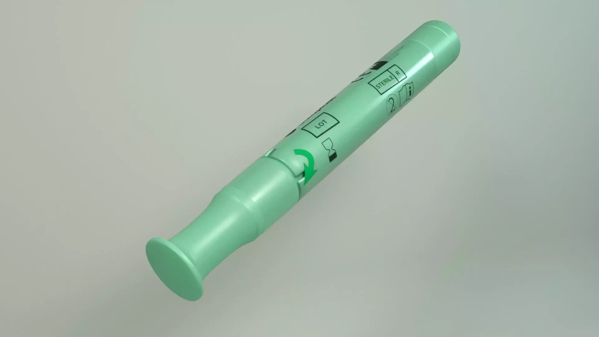 Urinary catheter 3D model_0