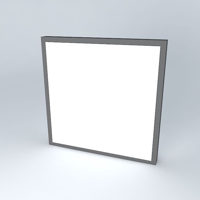 Culture square led panel Free 3D model_1