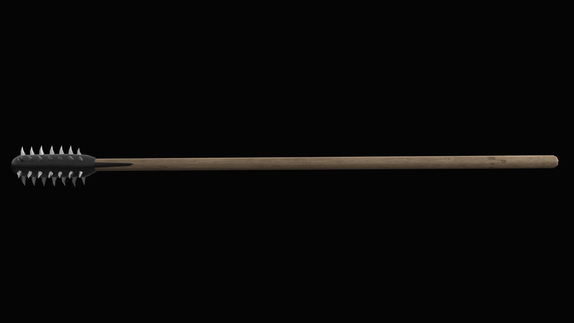 Spike Club low poly Low-poly 3D model_1
