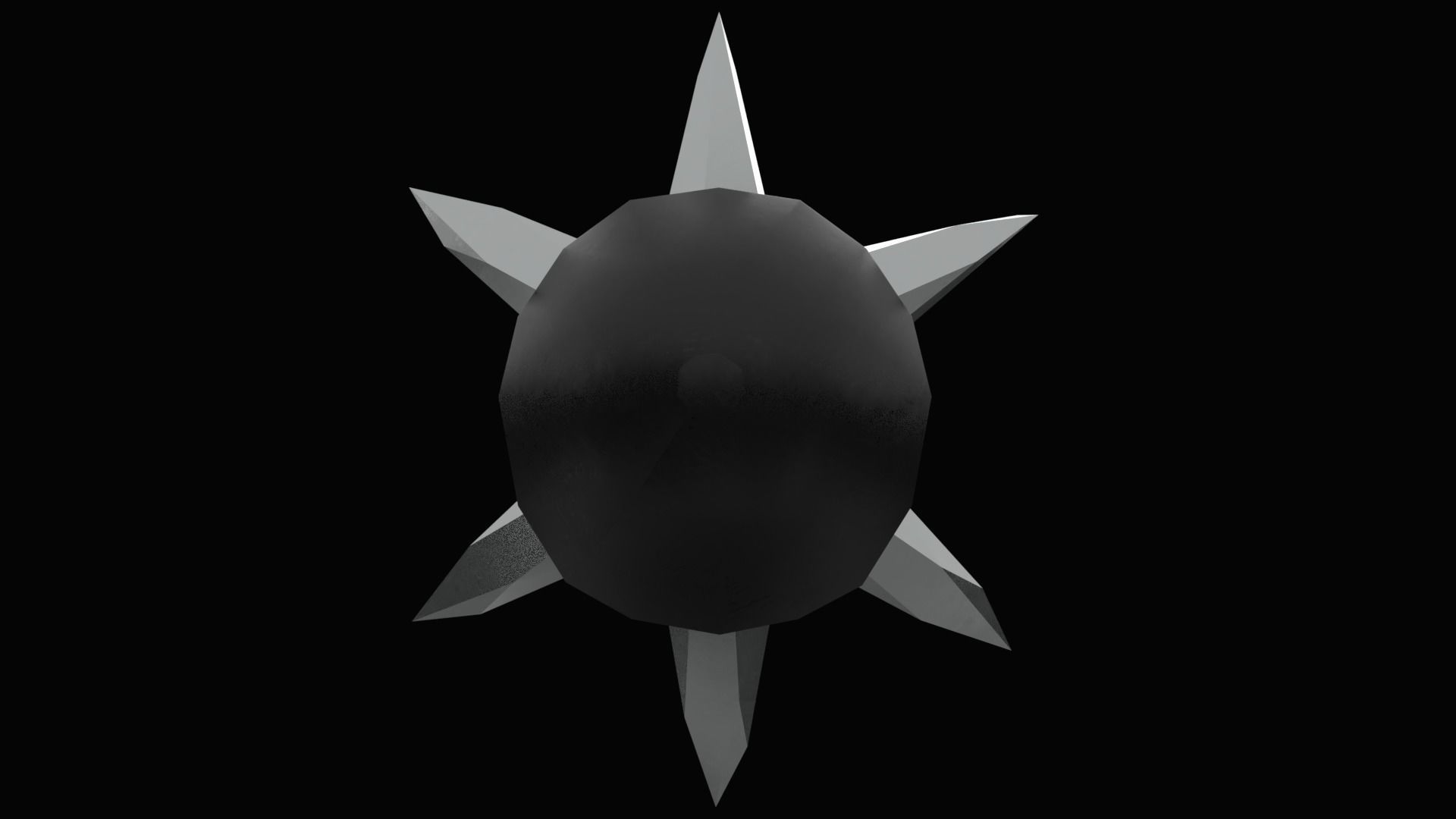 Spike Club low poly Low-poly 3D model_3