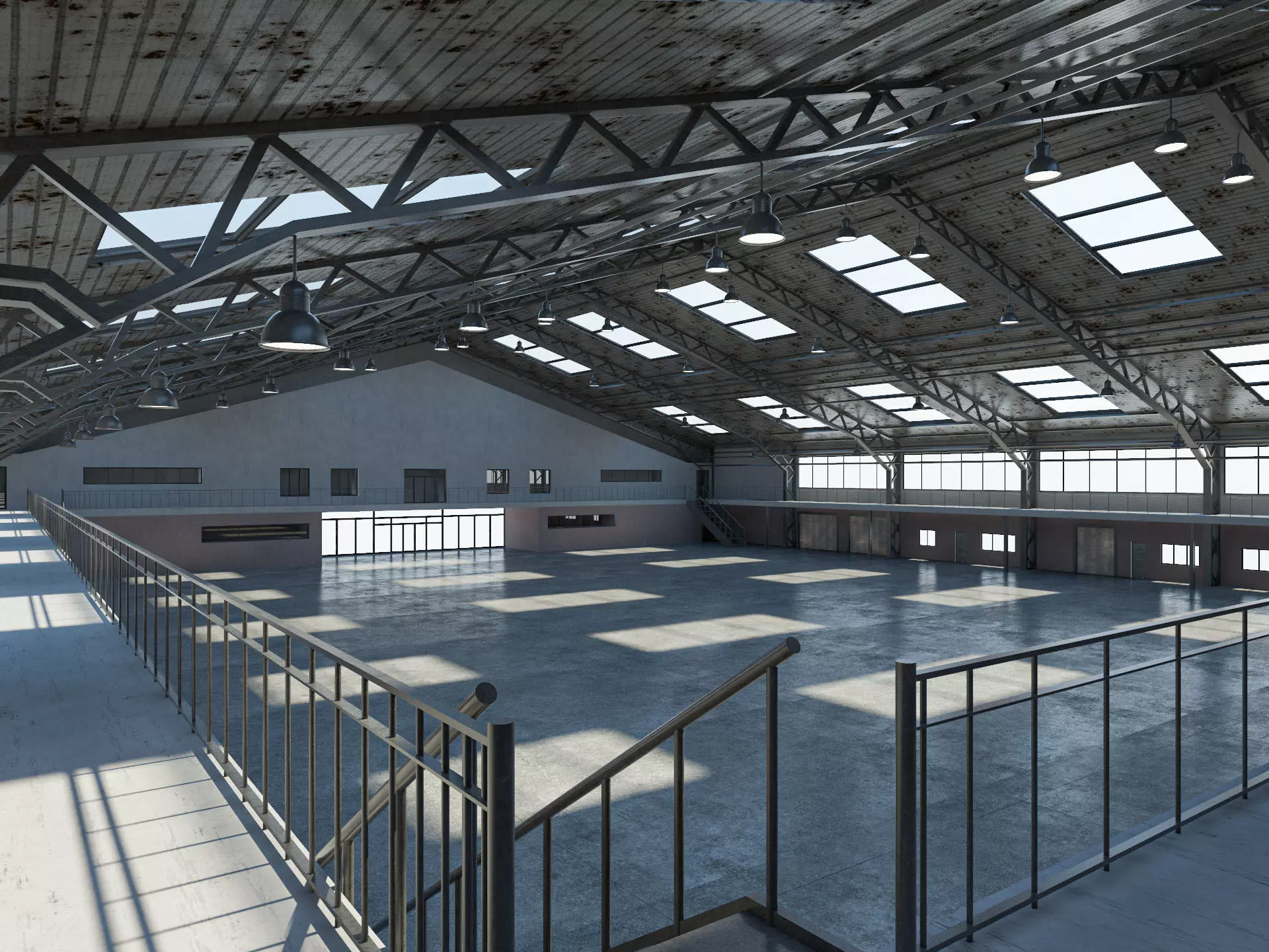 Warehouse Interior And Exterior 3D model 3D model
