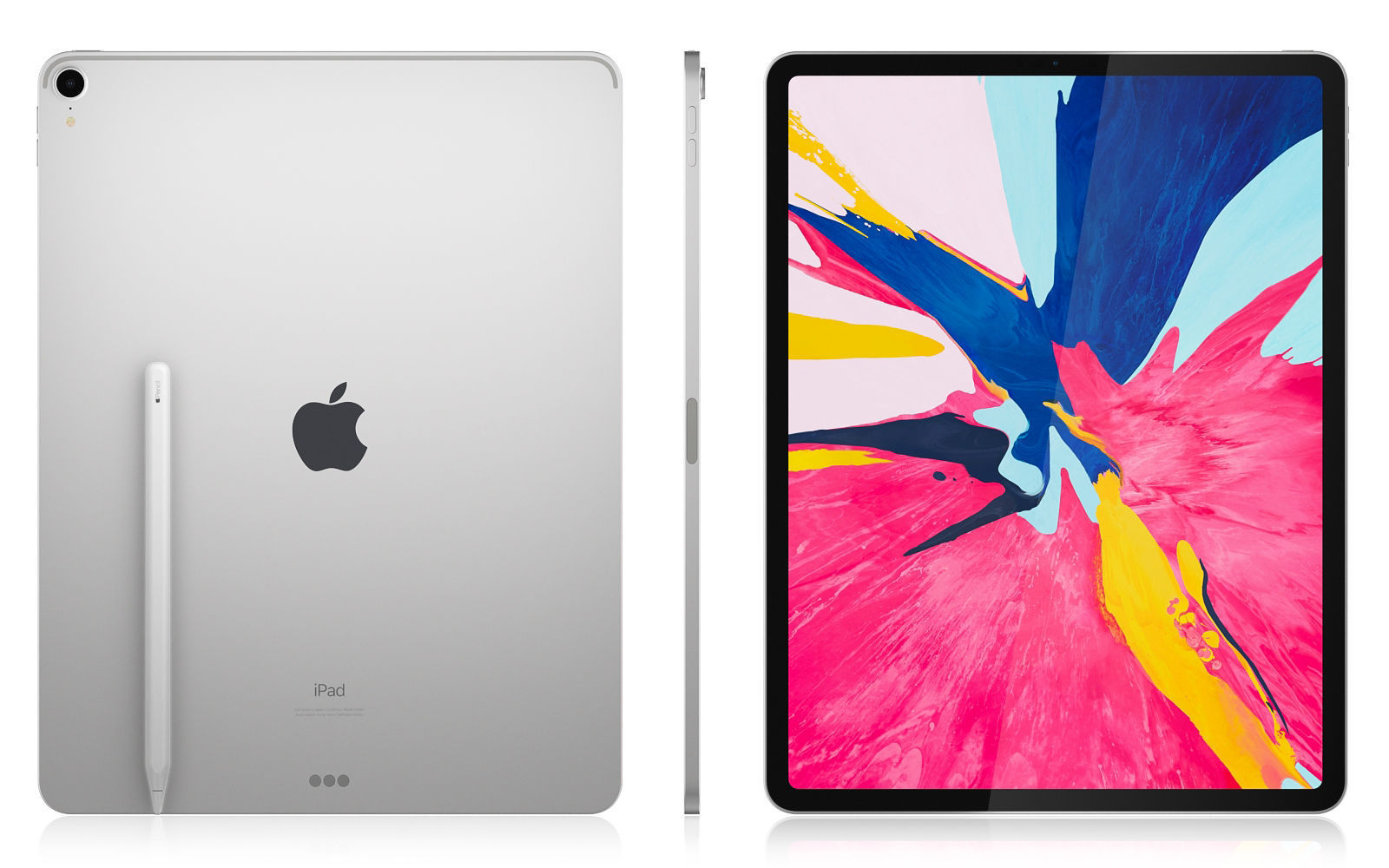 Apple iPad Pro 12-9 inch Wi-Fi 2018 and New Apple Pencil 3D model_4