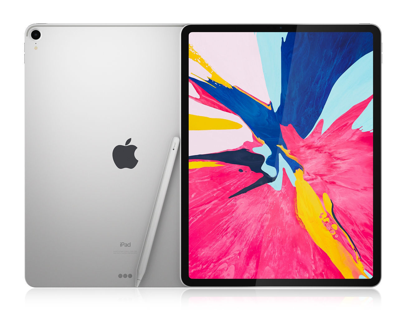 Apple iPad Pro 12-9 inch Wi-Fi 2018 and New Apple Pencil 3D model_2
