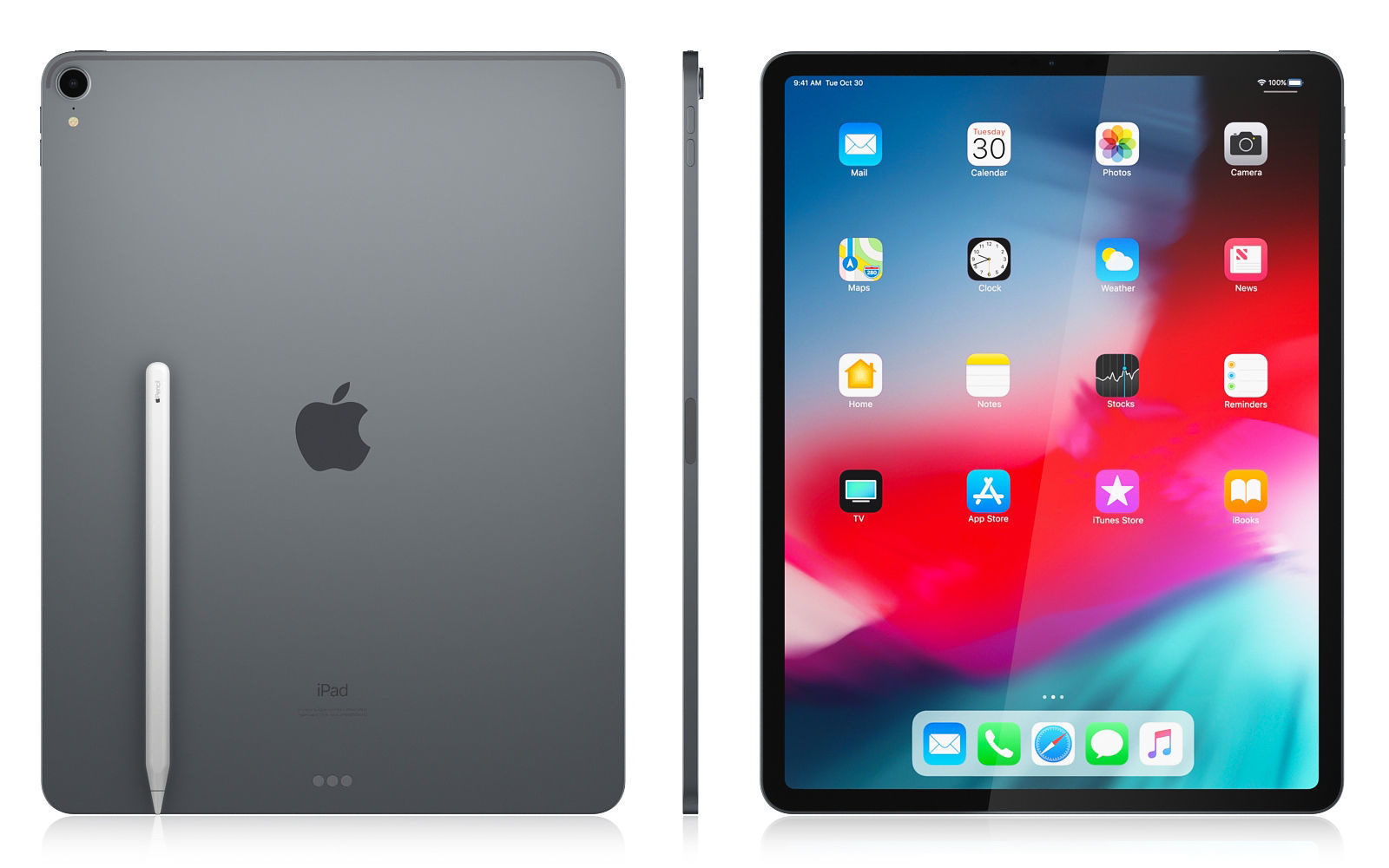 Apple iPad Pro 12-9 inch Wi-Fi 2018 and New Apple Pencil 3D model_3