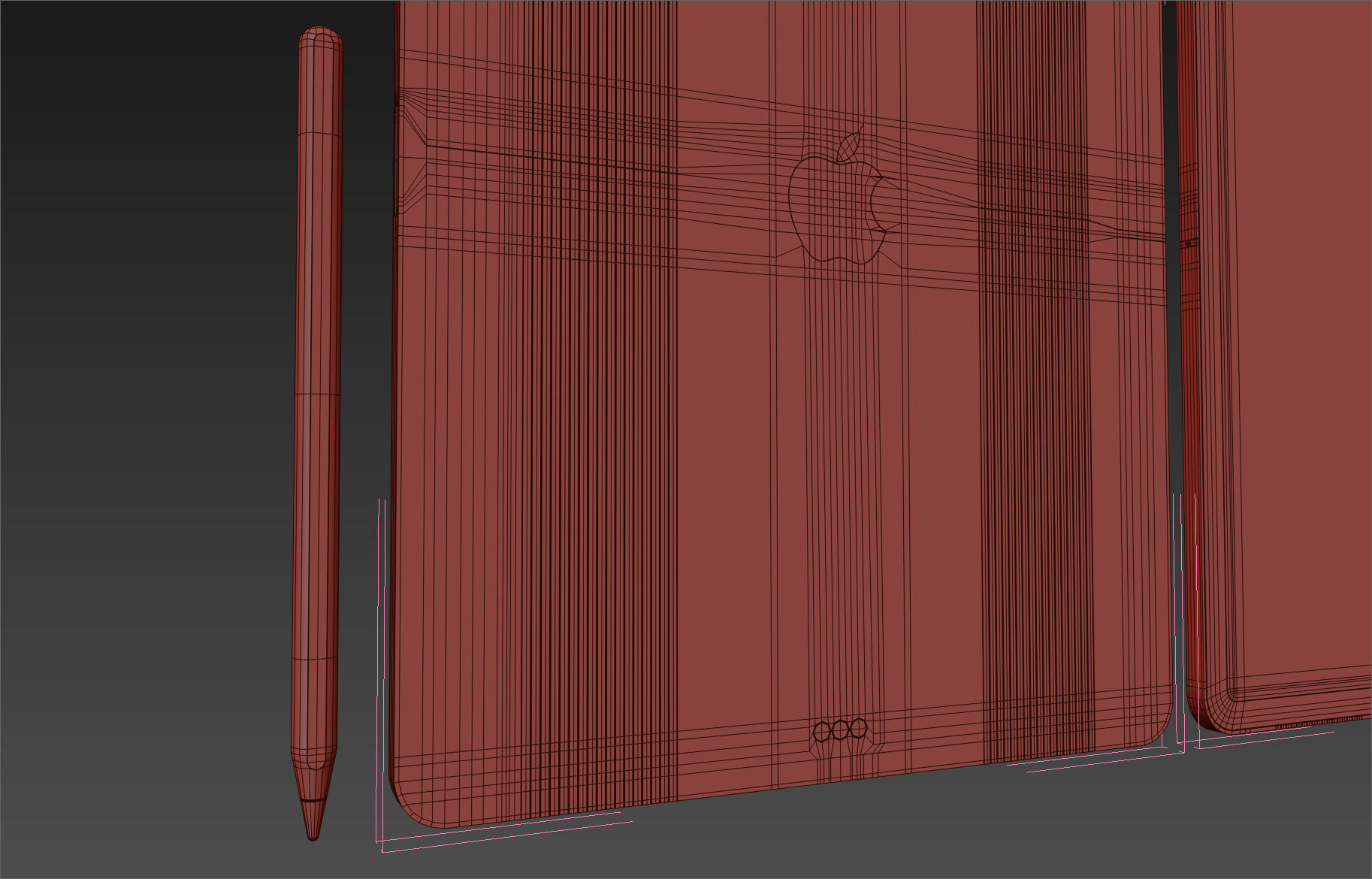 Apple iPad Pro 12-9 inch Wi-Fi 2018 and New Apple Pencil 3D model_24