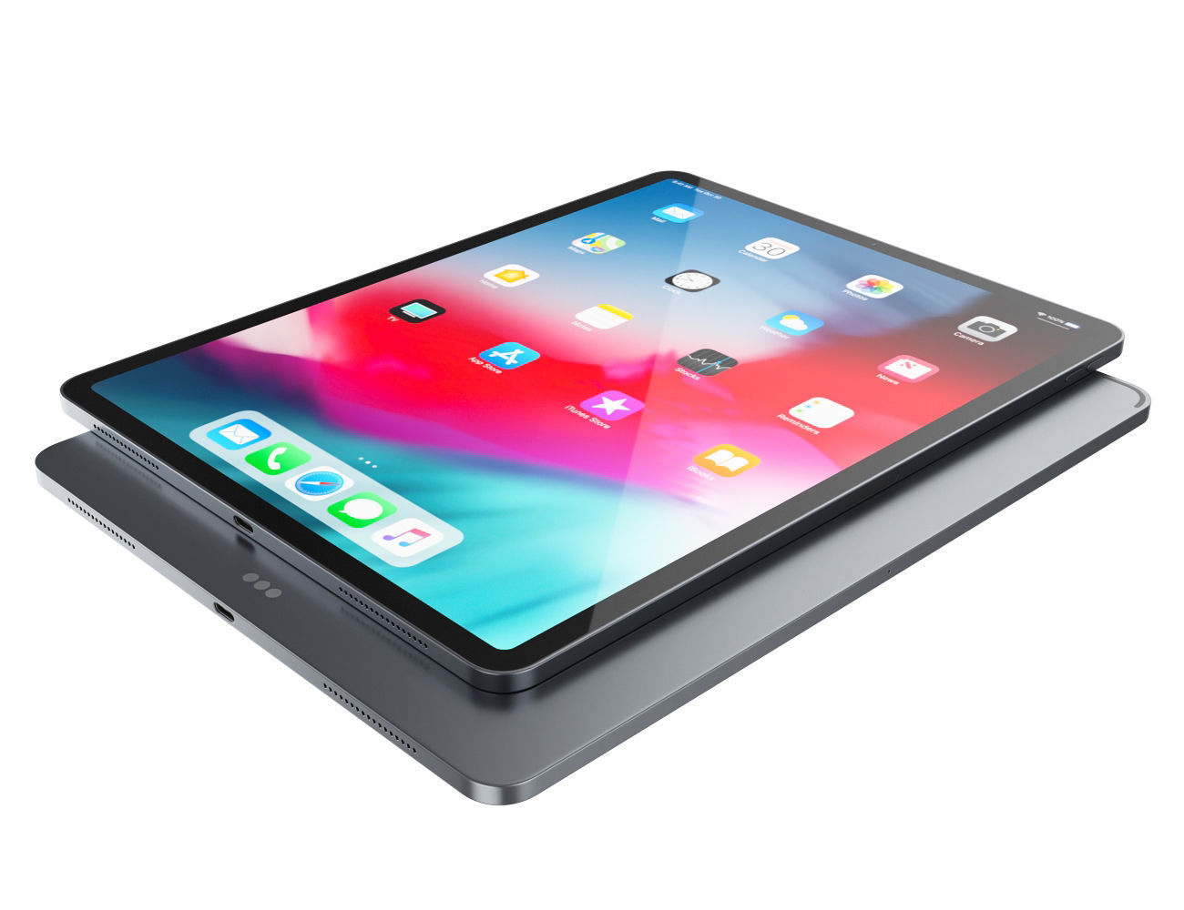 Apple iPad Pro 12-9 inch Wi-Fi 2018 and New Apple Pencil 3D model_5