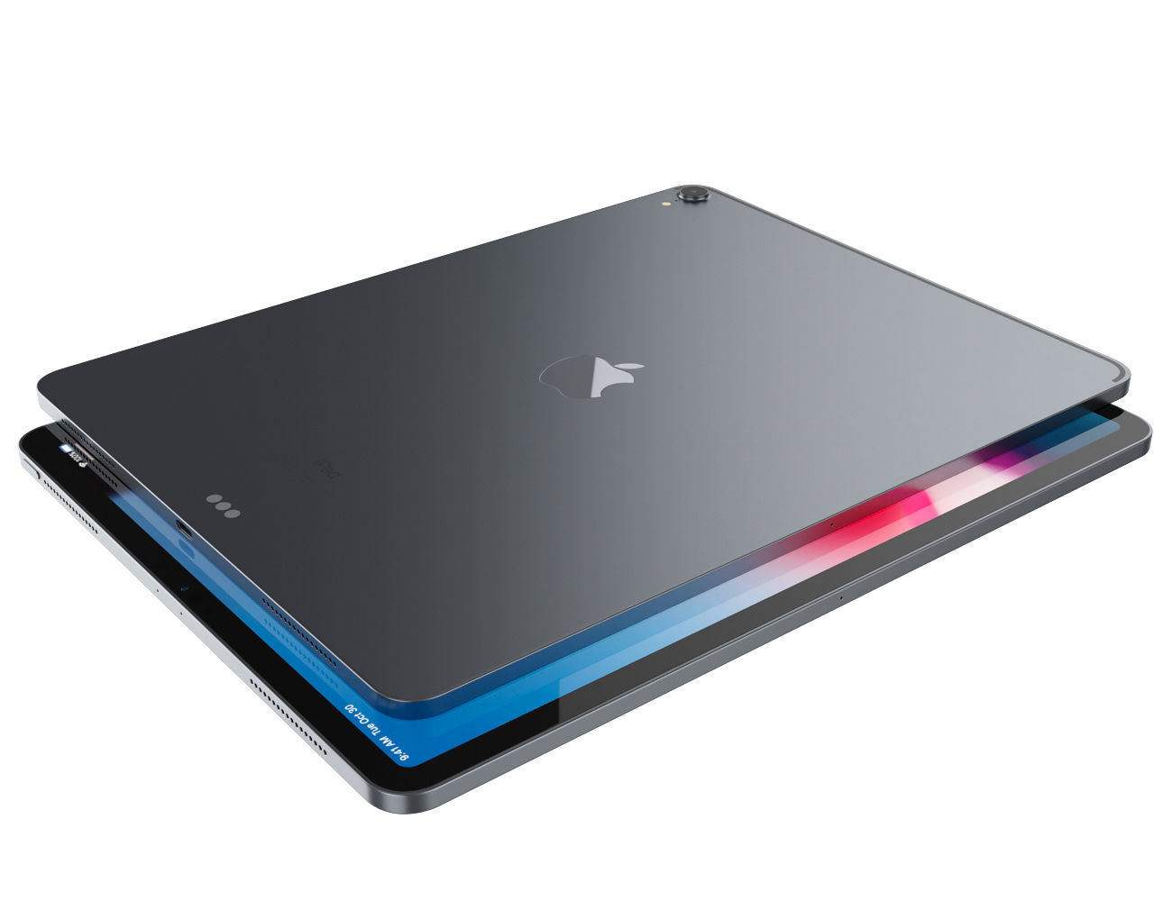 Apple iPad Pro 12-9 inch Wi-Fi 2018 and New Apple Pencil 3D model_9