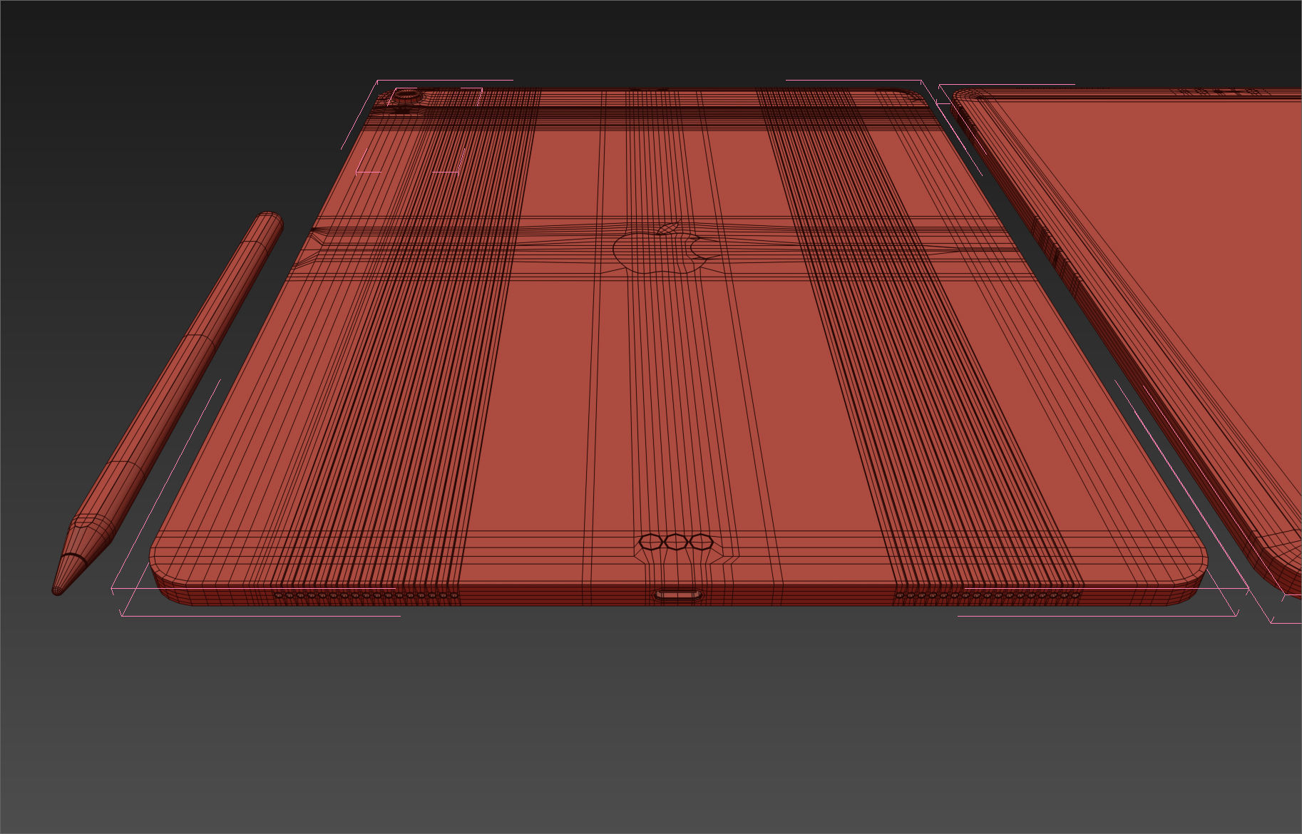 Apple iPad Pro 12-9 inch Wi-Fi 2018 and New Apple Pencil 3D model_26