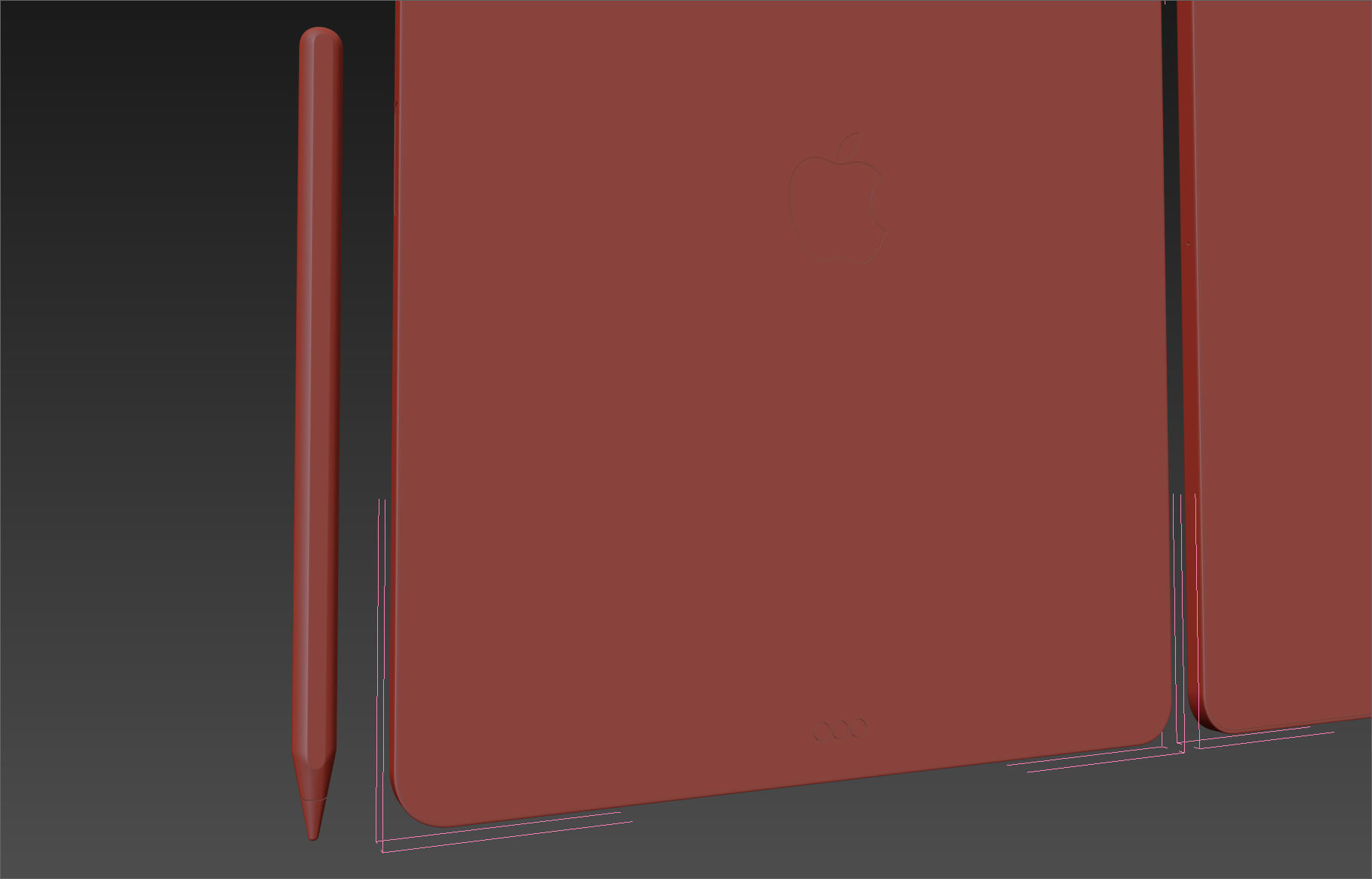 Apple iPad Pro 12-9 inch Wi-Fi 2018 and New Apple Pencil 3D model_23