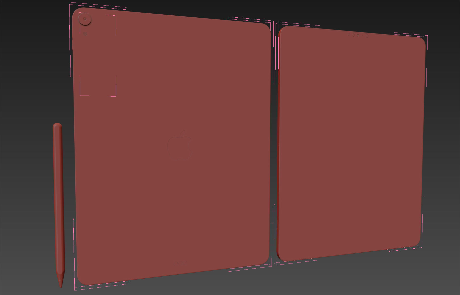 Apple iPad Pro 12-9 inch Wi-Fi 2018 and New Apple Pencil 3D model_17