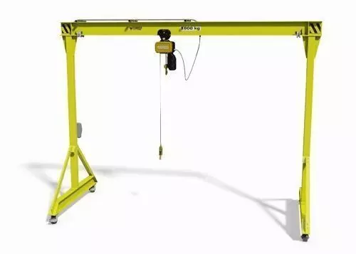 Life like full size model of a moveable factory gantry crane 3D model_0