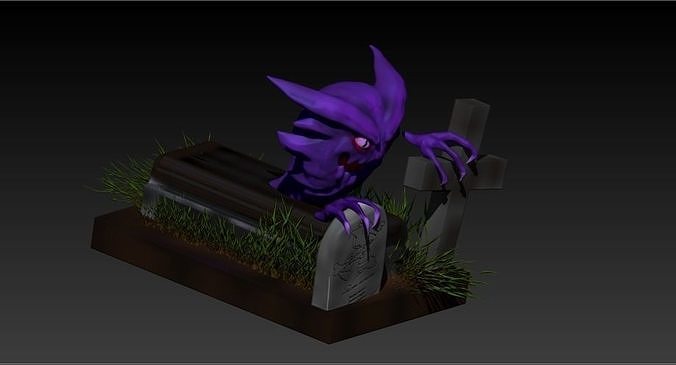 Haunter realistic Pokemon 3D print model