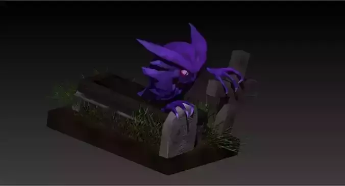 Haunter realistic Pokemon 3D print model
