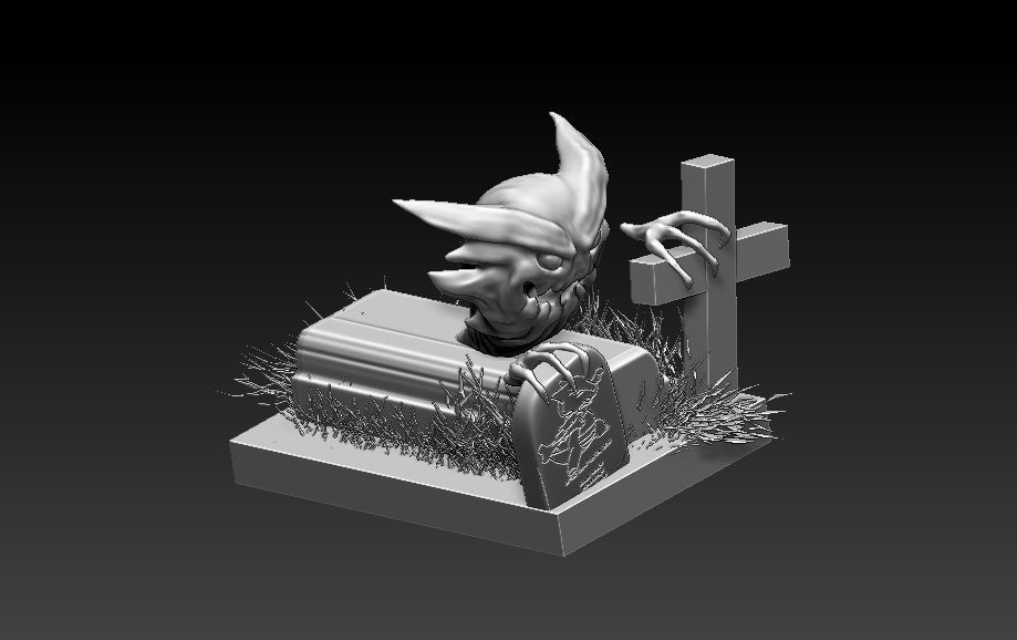 Haunter realistic Pokemon 3D print model_9