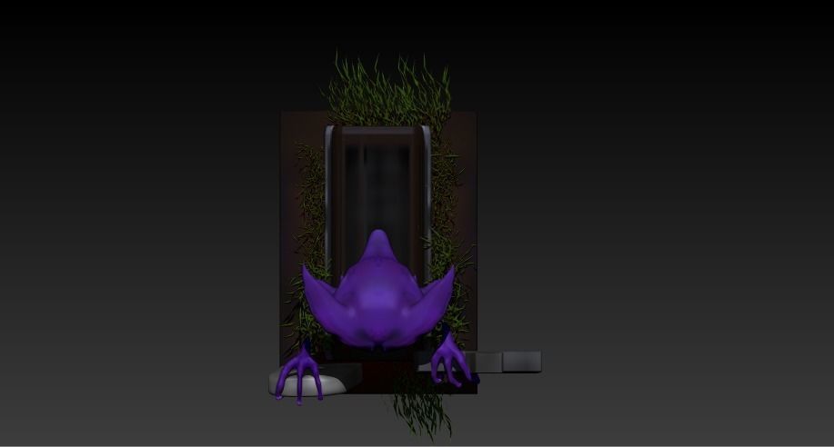 Haunter realistic Pokemon 3D print model_5