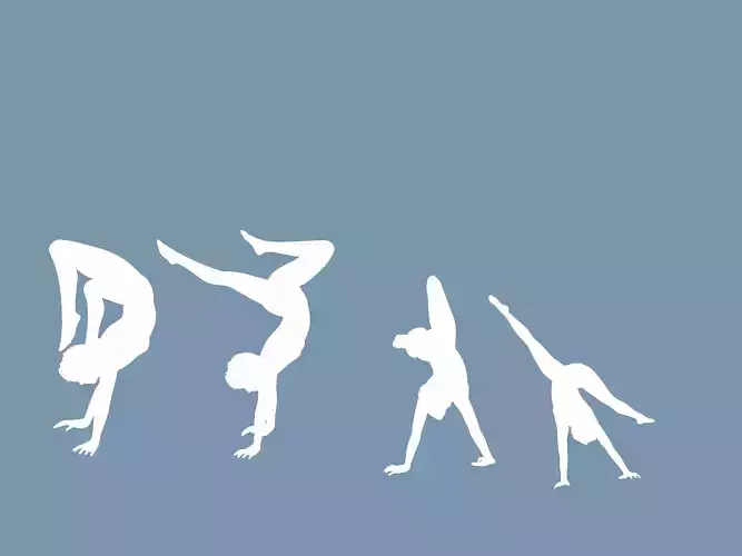 contortionist poses 001 Free 3D model