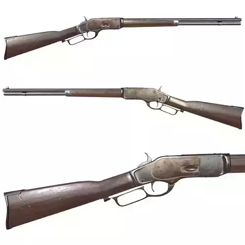 Winchester 1873 Low-poly 3D model