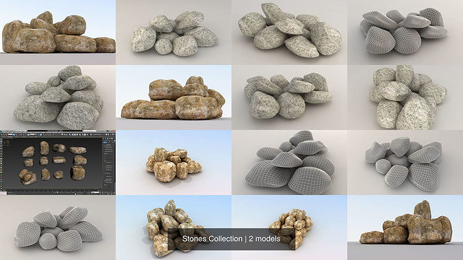 Stones Collection group of rocks 