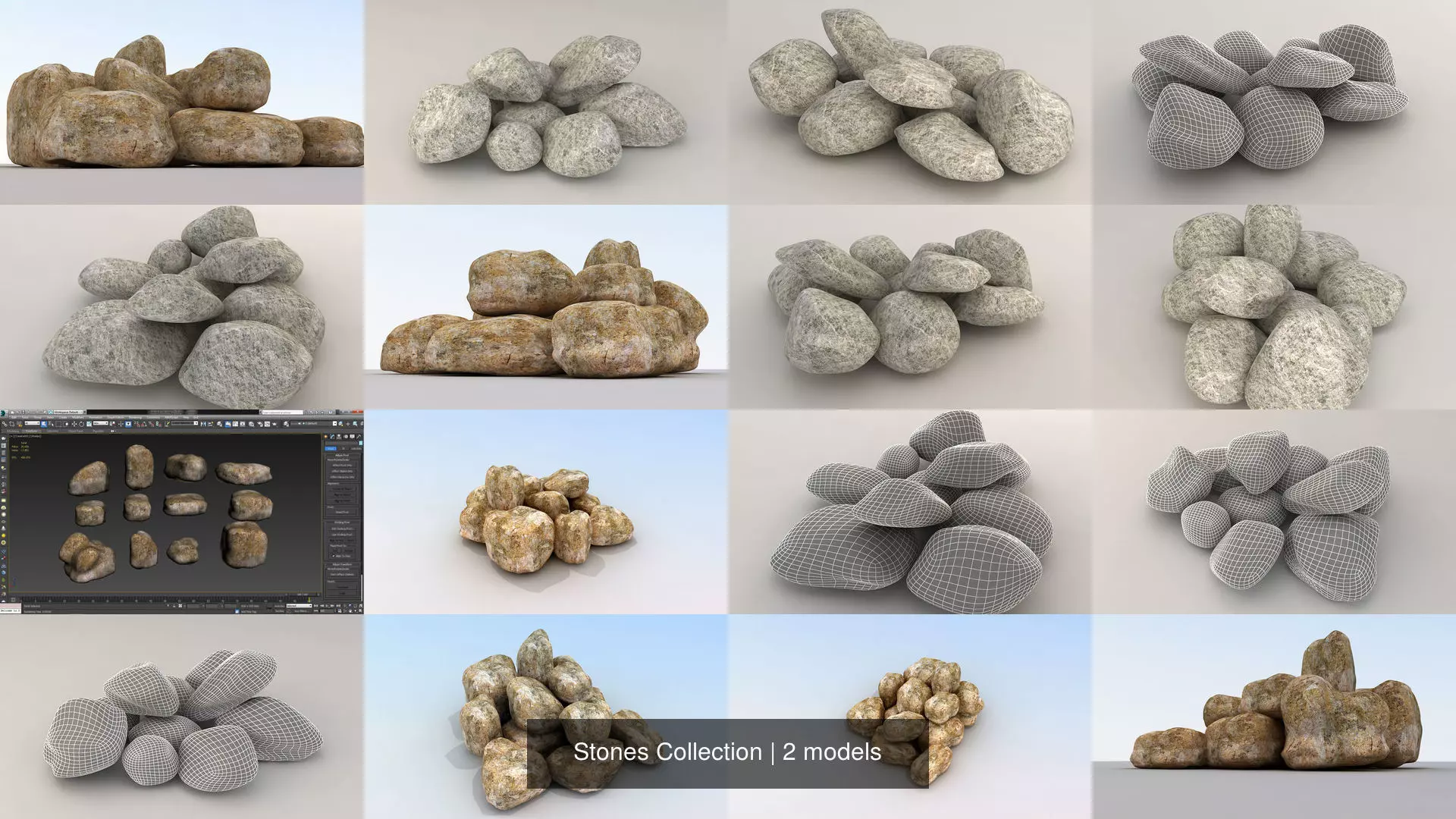 Stones Collection group of rocks _0