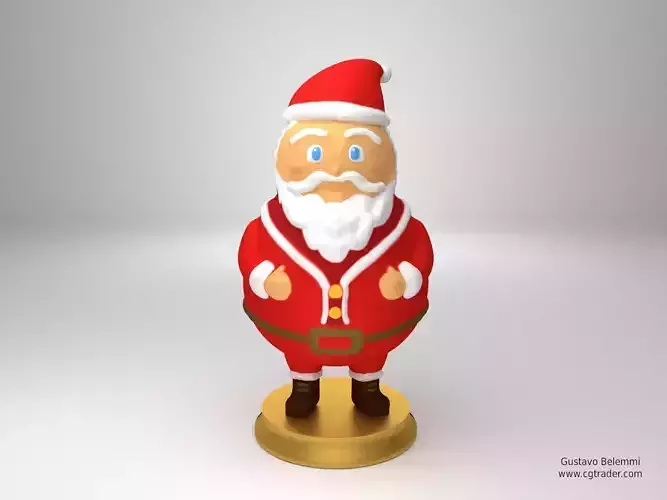 Sculpture of Santa Claus 3D print model
