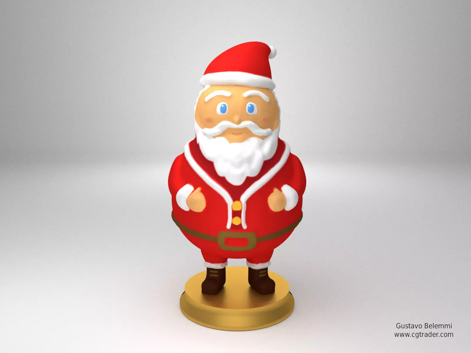 Sculpture of Santa Claus 3D print model