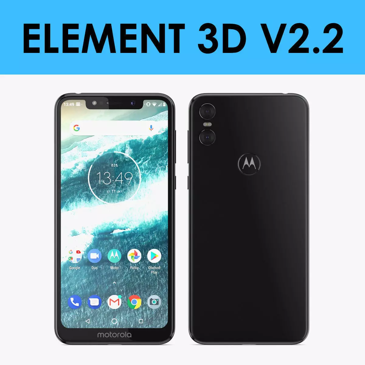 E3D - Motorola One 2018 3D model_0