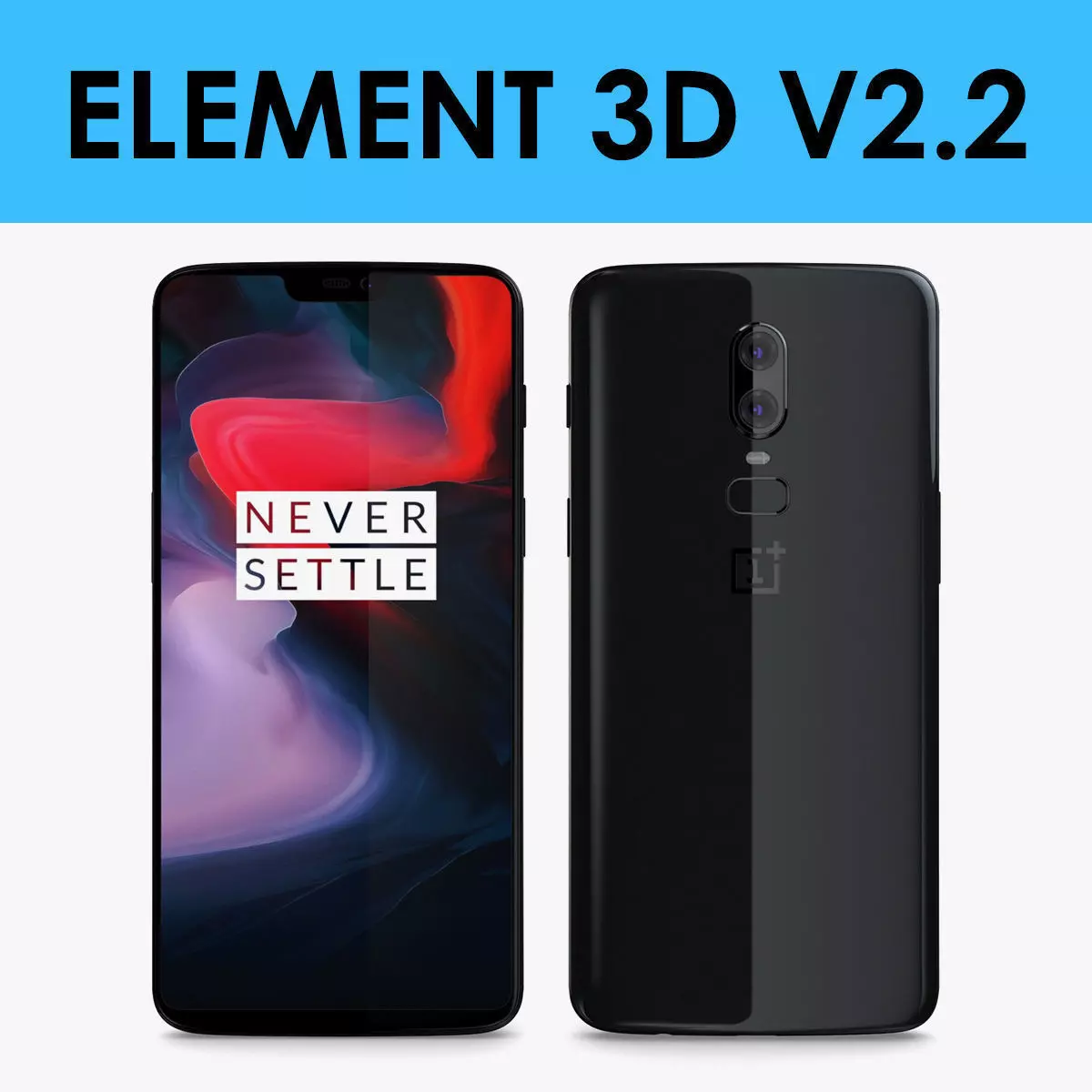E3D - OnePlus 6 Black 3D model_0