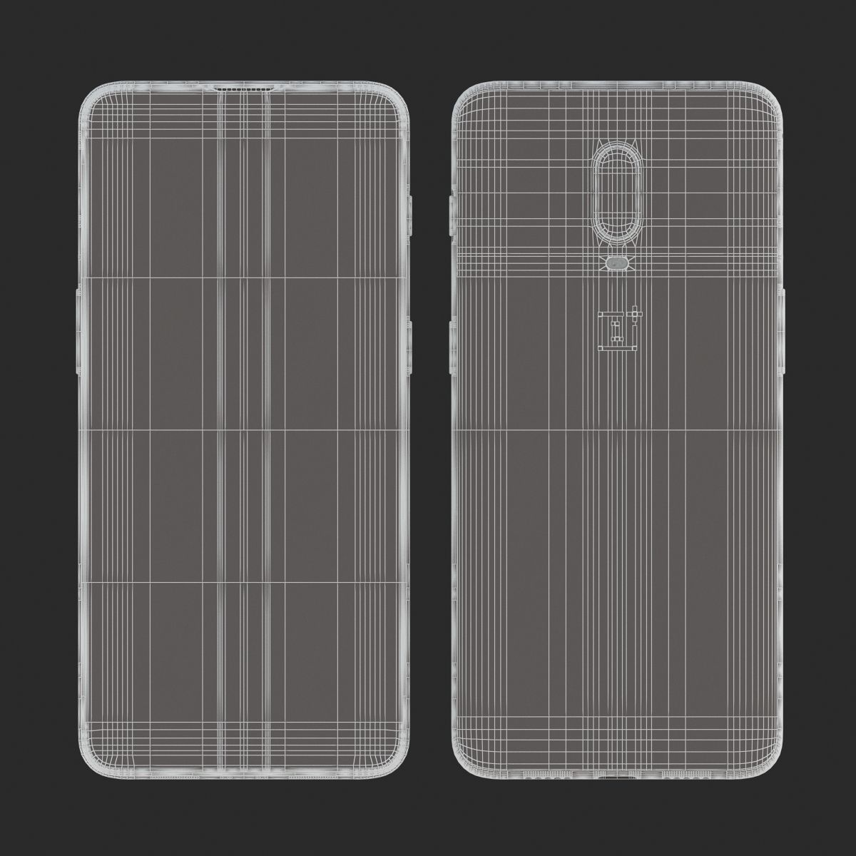 E3D - OnePlus 6T Black model 3D model_9