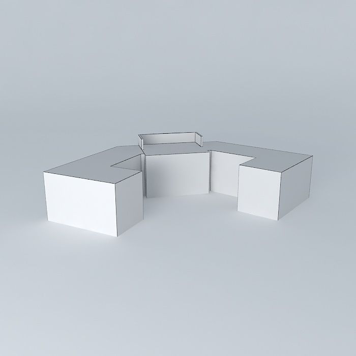 Old Gymnasium in Mostar Free 3D model_3