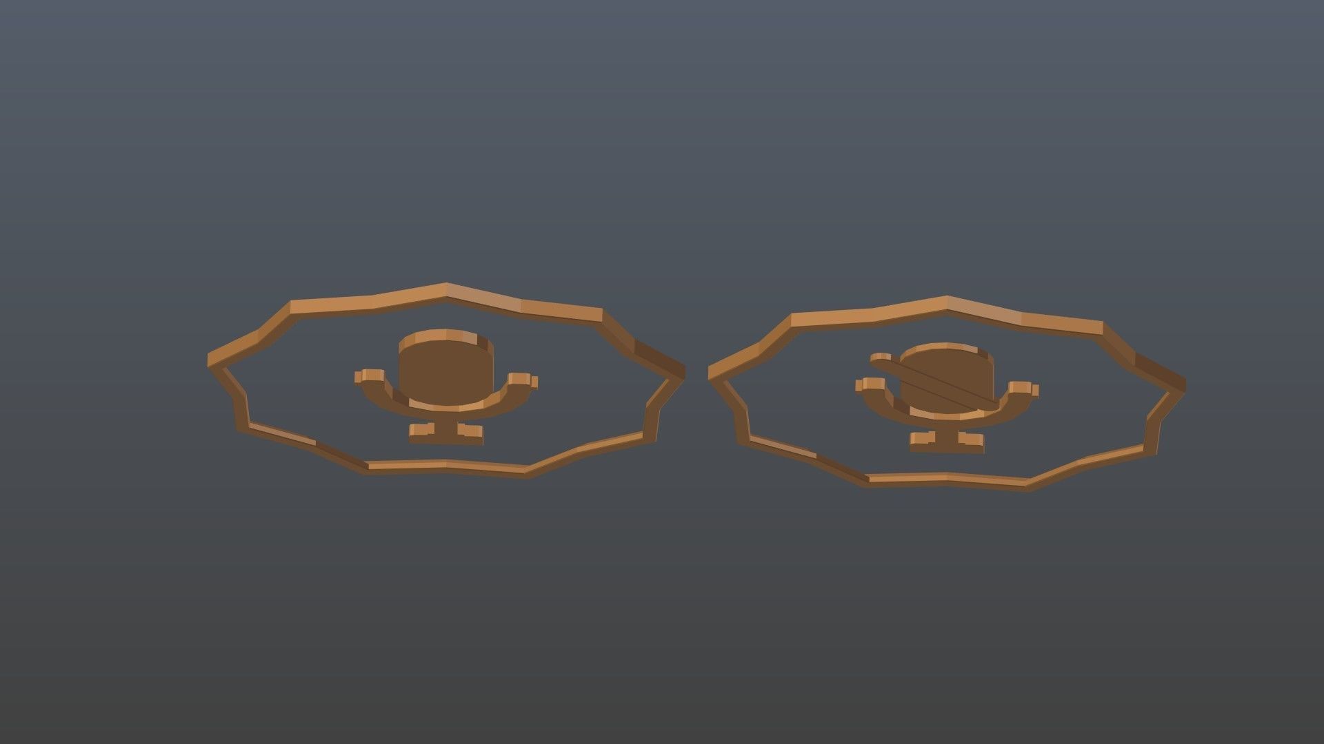 Low poly logo microphone 1 Free low-poly 3D model_8