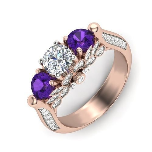 Vintage Engagement Ring  3D print model