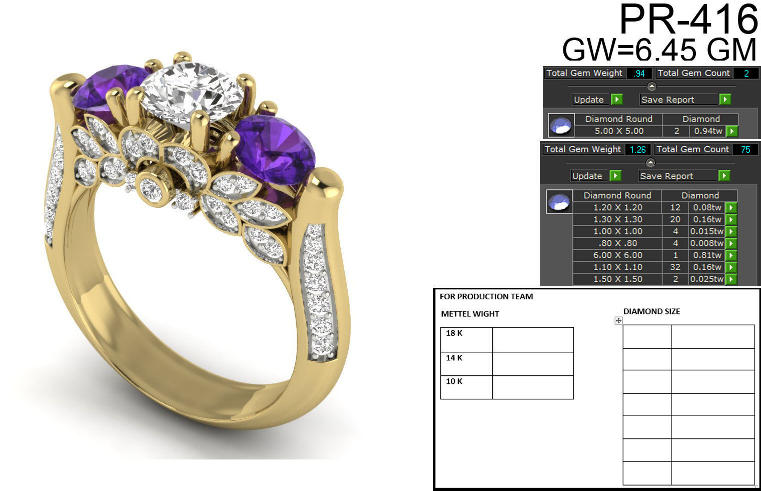 Vintage Engagement Ring  3D print model_15
