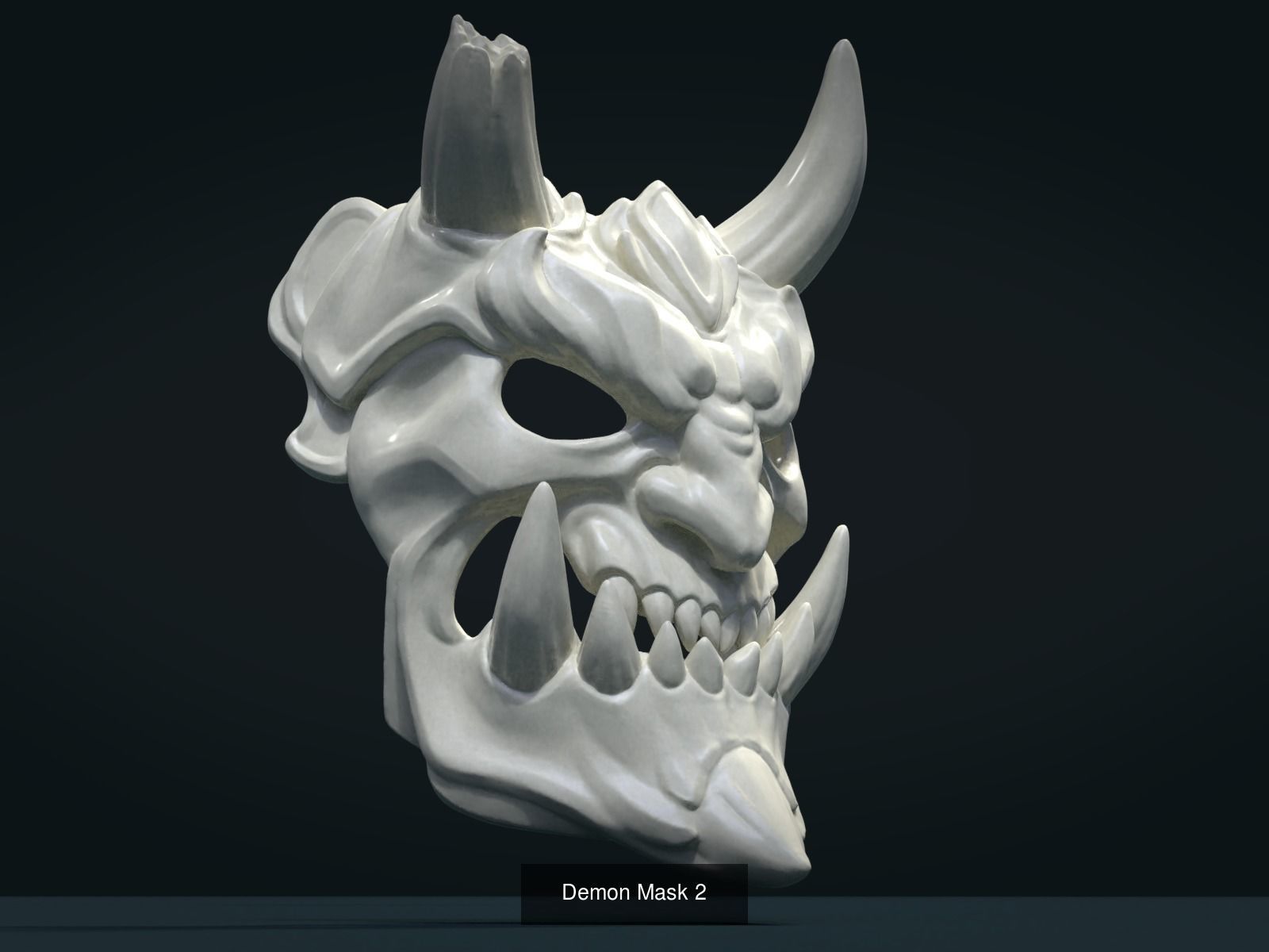 Demon Masks 3D Model Collection_2