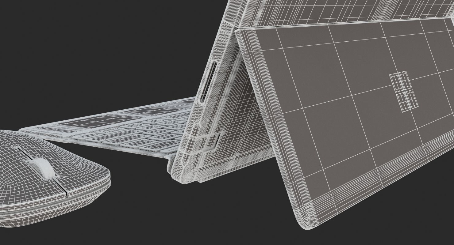 E3D - Microsoft Surface Go Type Covers Mobile Mouse Pen 3D model_19