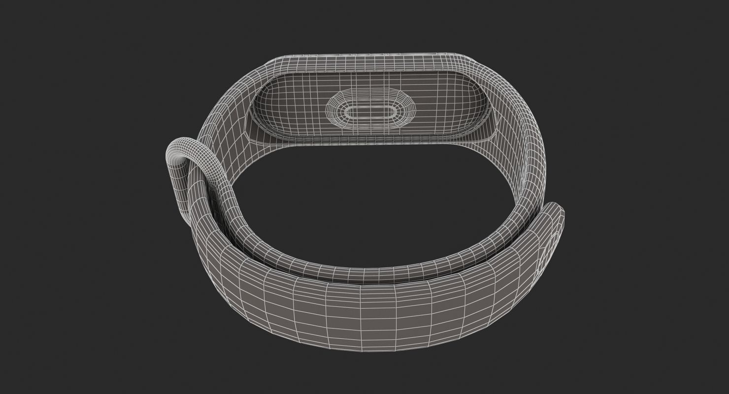 E3D - Xiaomi Mi Band 3 Black model 3D model_10