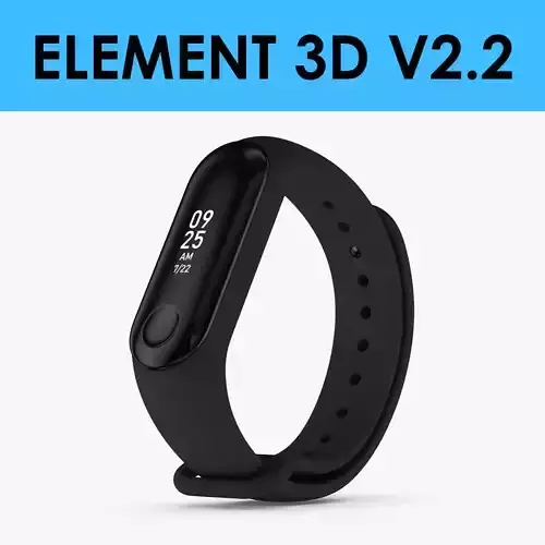 E3D - Xiaomi Mi Band 3 Black model