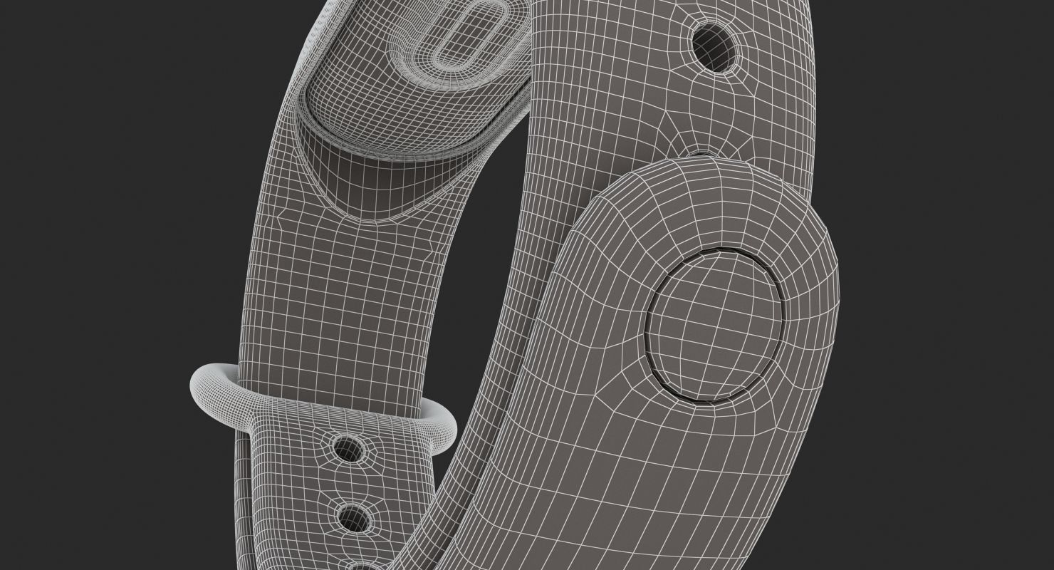 E3D - Xiaomi Mi Band 3 Black model 3D model_13