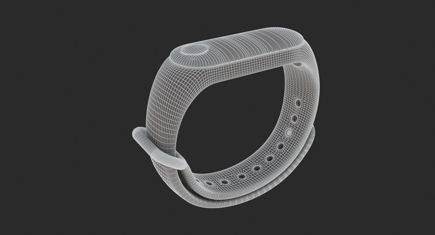 E3D - Xiaomi Mi Band 3 Black model 3D model_9
