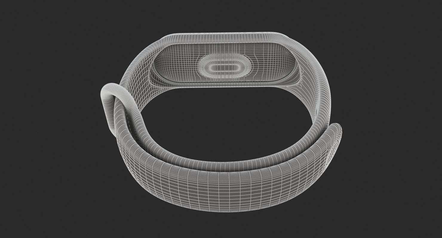 E3D - Xiaomi Mi Band 3 Black model 3D model_11