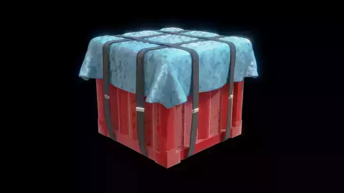 PUBG Airdrop Crate Free 3D model