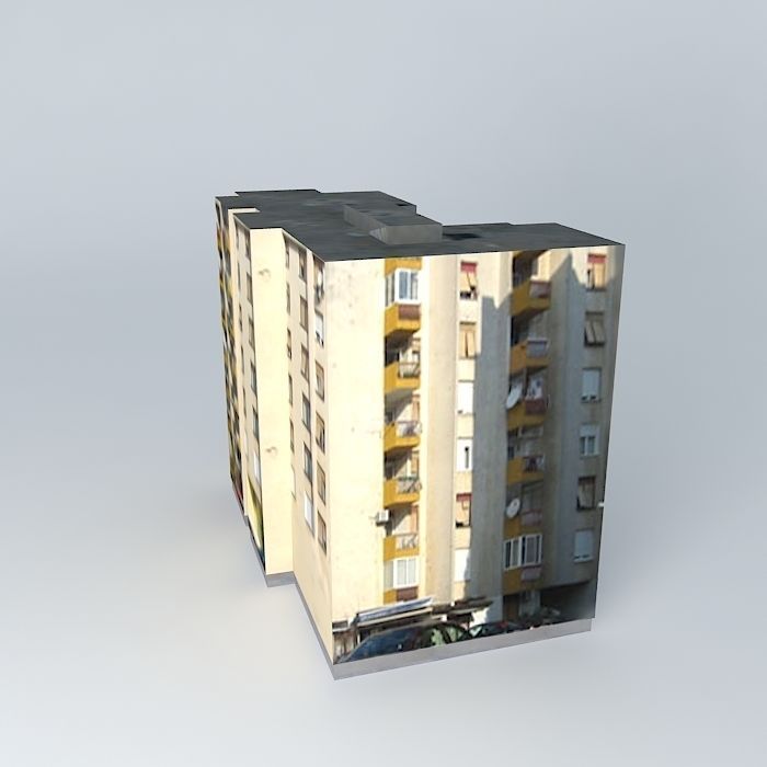 Residential Building In Mostar Free 3D model_2
