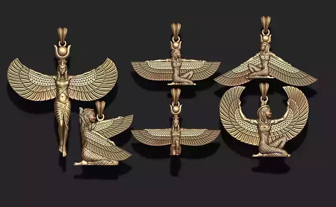 Isis pendants pack 3D print model