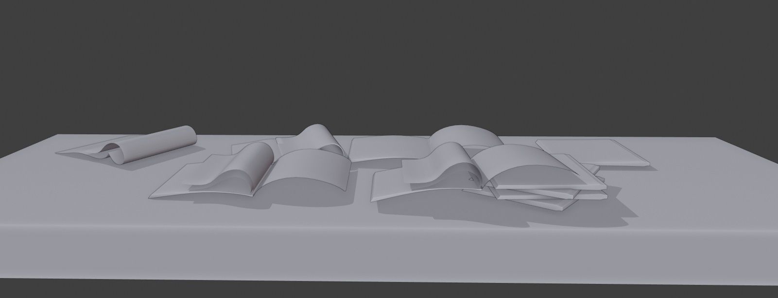 realistic collection of magazines Low-poly 3D model_6