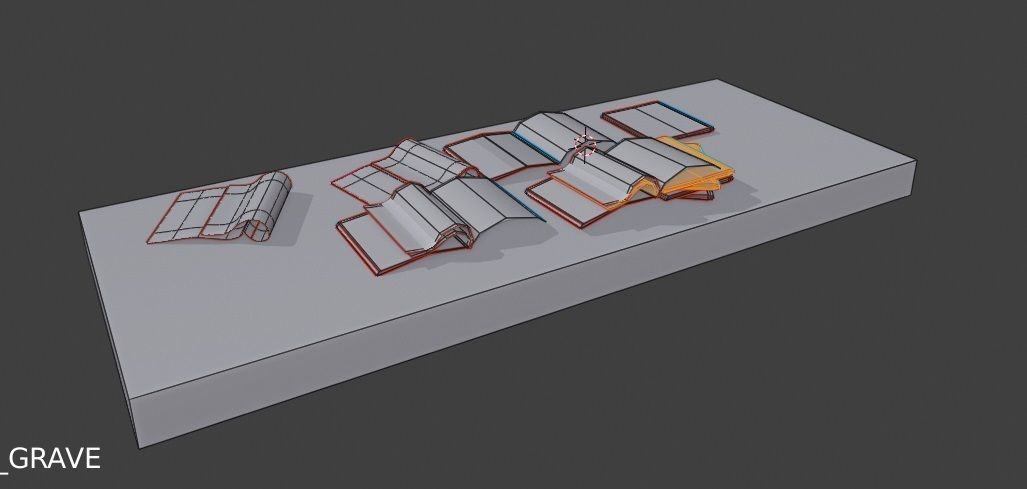 realistic collection of magazines Low-poly 3D model_13