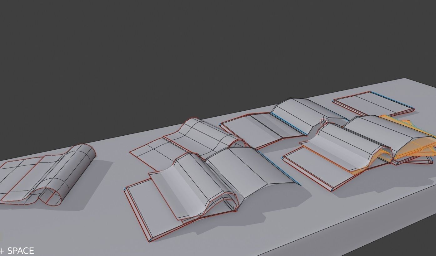 realistic collection of magazines Low-poly 3D model_4