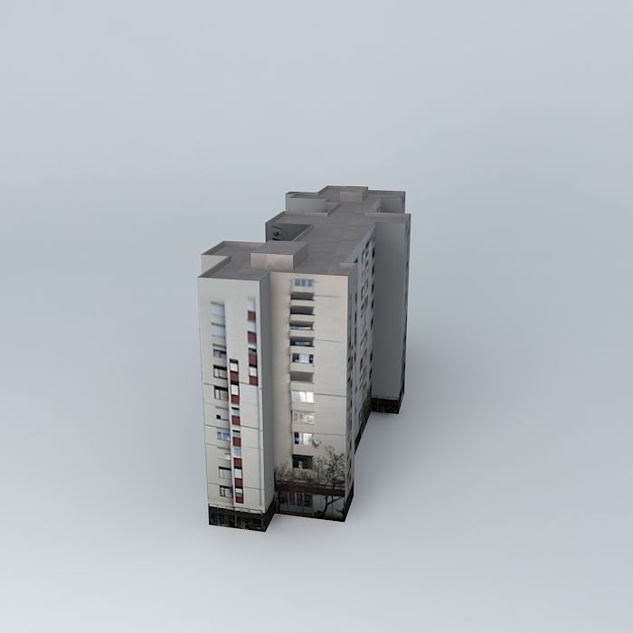 Residential Building In Mostar Free 3D model_1