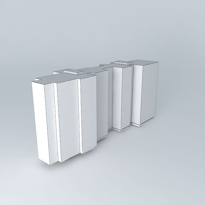 Residential Building In Mostar Free 3D model_4